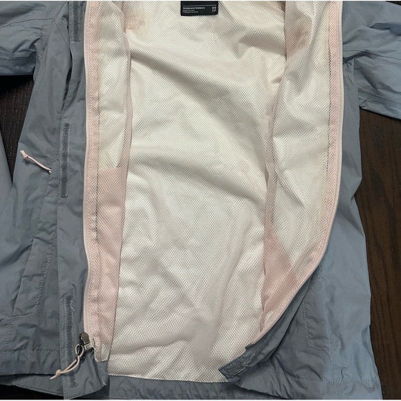 The North Face Women’s Gray / Pink Windbreaker Rain Dryvent Jacket XS EXCELLENT - Picture 3 of 5